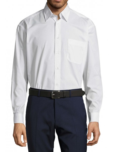 Camisa Hombre Popelín Manga Larga